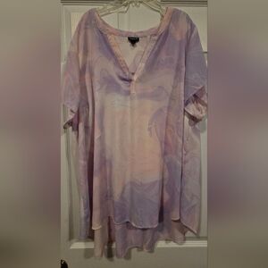 Torrid Pastel Swirl Casual Shirt